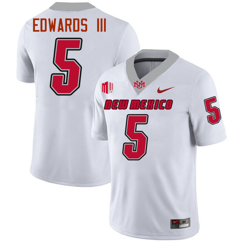 Frankie Edwards III UNM Lobos Jersey,New Mexico Lobos Football Jersey,Uniforms-White